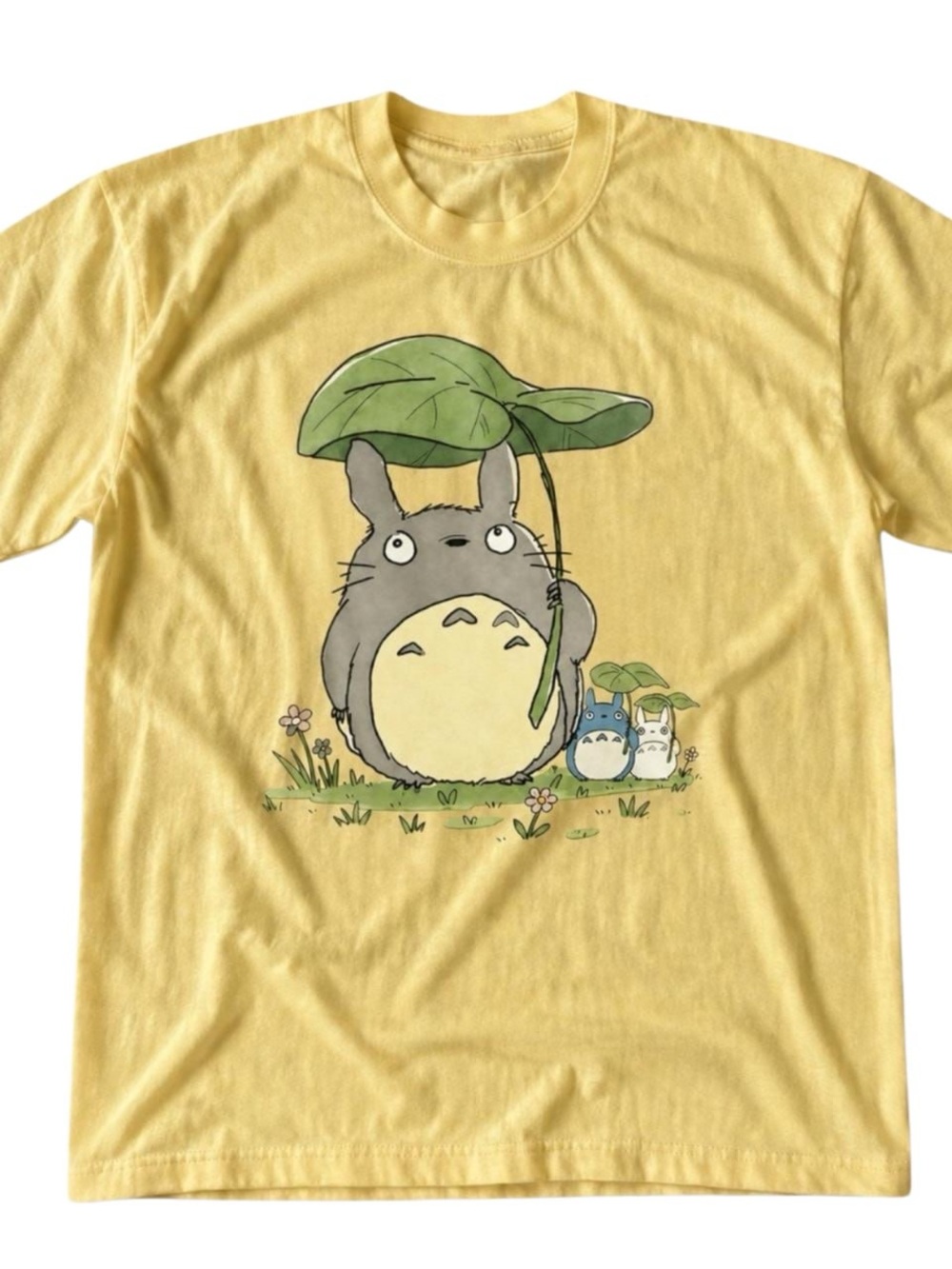 Yellow Totoro Graphic Short Sleeve Tee